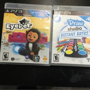 (212) PlayStation 3 EyePet & uDraw Studio PS3 Game Bundle